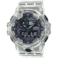在飛比找PChome24h購物優惠-【CASIO】G-SHOCK 透白動感耐衝擊運動雙顯橡膠腕錶