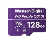 WD SC QD101 MicroSD Card 128GB Purple Surveillance Camera WDD128G1P0C