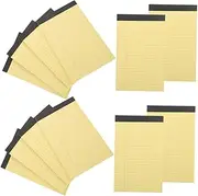 Operitacx Ruled Pads 12 Legal Notepads Small Notebook for School Lined Paper Pads Pages