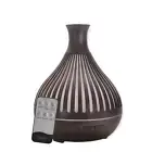 Essential Oil Aroma Diffuser - 400ml Remote Dark Wood Ultrasonic Mist Humidifier