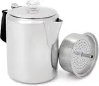 12-Cup Stainless Steel Percolator with Silicone Handle – Perfect for Camping