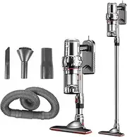 Cordless Vacuum Cleaner, Lightweight Stick Wireless Vacuums with Hepa Filter, Up to 60 Mins Runtime, 18000pa Handheld Powerful Robot Vacuums for Hardwood Floors, Carpet, Pet Hair, Car