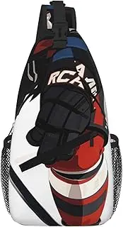 Stvyukl Ice Hockey Pattern Sling Bag For Women Men Travel Hiking Backpack Crossbody Shoulder Chest Bags Casual Daypack