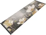 YXYZRMY Washable Runner Rug Abstruct Art Poppy 2’ x 6’ Non Slip Runner Rug for Hallways Entryway Bedroom Floor Carpet Runner- Soft Thin Mat with Rubber Backing for Family Pet