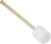 Kisangel Bass Drum Mallet Felt Head Percussion Instrument for Marching Band Comfortable Non Slip Handle Durable Maple Wood Stick for Drumming Practice and Performance