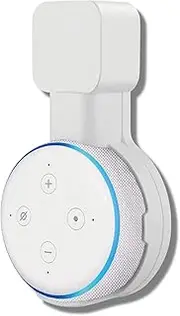 Sintron Wall Mount Holder White for Dᴏt 3 - Smart Home Wall Mount Stand Hanger for Dot 3rd Generation Speaker Holder, Space Saving Accessories Without Messy Wires, Compatible with UK Plug Google Mini