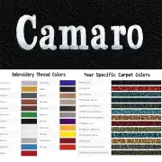 ACC 1967-1969 Chevrolet Camaro Custom Logo 4pc Loop Floor Mats (for: Chevrolet)