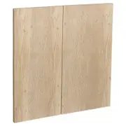 Kaboodle 600mm Hazelnut V Modern Rangehood Cabinet Doors - 2 Pack