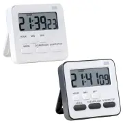 LED Digital Kitchen Timer 24-Hour Countdown Memory Function Dual Alarm Snooze Magnetic Base Optional Colors