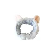 MsBlossom - Face Wash Cat Ribbon Headband - 1pc - Blue
