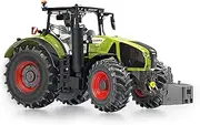 WIKING 077863 Claas Axion 950 Model Tractor, 1:32, Metal/Plastic, from 14 Years, Many Functions, with Front Weight, Bonnet for Opening