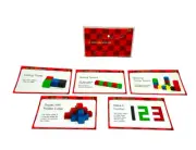 Colour Cube Activity Cards 34 Cards Kids Use Cards to Build 3D Shapes Geometry