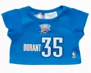 New Build A Bear NBA OKC Thunder Kevin Durant #35 Tee Shirt Basketball Top Blue