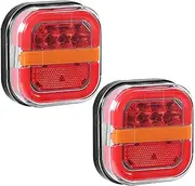 Upliftjoys Wireless Trailer Lights, Car Led Trailers Lights, Ip67 Waterproof Wireless Trailers Light Magnetic, for Trucks, Boat, Rv, Tractor (1 Set)