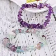 Amethyst Stone Quartz Raw Bracelet Reiki Yoga Gift Crystal Natural Gemstone