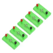 Mini Bulb Socket, 5 Pcs Bulb Holder Lamp Screw Base Terminal Physics Electrical