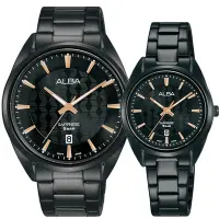 在飛比找Yahoo奇摩購物中心優惠-ALBA 雅柏 菱格情侶手錶 對錶 送禮首選-41+29mm