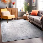 Rugshop Rugs Transitional Bordered Vintage Machine Washable Non Slip Area Rugs