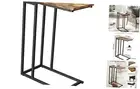 Small C Shaped End Table, Slim Couch Side Tables Slide Under Sofa Bed, Skinny