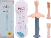 Toothbrushes for Kids - Silicone Manual Toothbrush for Children Teeth - Cute Floral Appearance Toothbrush for Home Travel Use for Nursery, Travelling