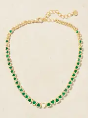 [SHAY] SHAY - 18-karat Gold, Emerald And Diamond Necklace - Green - One size One size Green