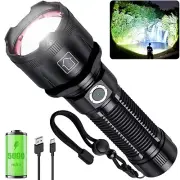 Flashlights High Lumens Rechargeable, 990000 Lumens Super Bright LED Flashlig...