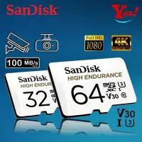 在飛比找Yahoo!奇摩拍賣優惠-【Yes！公司貨】SanDisk 高耐寫 microSD 3