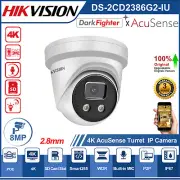 Hikvision 8MP AcuSense Darkfighter IR Security Camera POE DS-2CD2386G2-IU 2.8mm