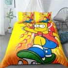 Simpson Skateboard Doona Duvet Cover Single Double Queen King Bedding Set Gift