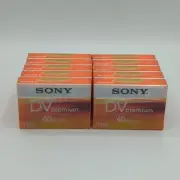 10 Pack Sony 60 Minute Premium Mini DV Tape Video Cassette DVM60PR4