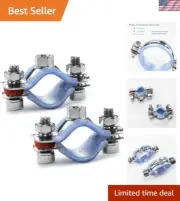 Durable 304 Stainless Steel Pipe Mount Clamp - Heavy Duty Adjustable Design
