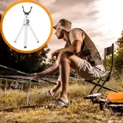 Folding Ice Fishing Rod Holder Cart Bracket Triangle Pole Hand