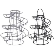 Vintage Chicken Egg Basket Duck Black Spiral Egg Rack
