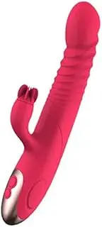 2024 Vibrator Masturbator Female Toy Rechargeable Soothing Pleasure Rabbit Toy Couple Electric Portable Thrust Massager Women (Violet Tongue)