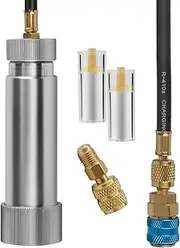 Lichamp AC Oil Injector R134A, R410A HVAC A/C Dye Injector Kit with Coupler and Oil Checkers, ODIB01