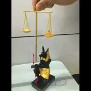 Anubis Scales of Justice Figurine Ancient Egyptian God Mythology Decor Statue