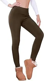 [DSAoTeng] Women Thick High Waisted Tights with Sherpa Fleece Lined Warm Thin Tummy Control Workout Pants Yoga Running Cycling for Weather