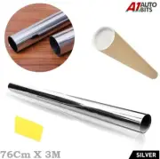 Car Auto Van Chrome Silver Window Tint Film One Way Mirror Tinting 3m X 76cm