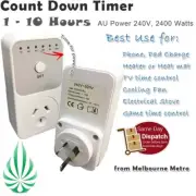 [2x] Timer Switch Digital 240V Automation Power Socket Electric Countdown Timer