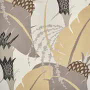 Schumacher Tropical Botanical Pineapple Print Fabric ANANAS NEUTRAL 1.1yd 177542
