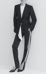 [Adam Lippes] Bi-Color Satin Stirrup Joggers