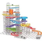 124pc Fat Brain Toy Co Trestle Tracks Marble Run Deluxe Edition Set Kids Toy 8y+