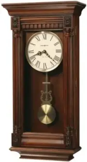 Howard Miller Tawas Wall Clock II 549-492 Tuscany Cherry with Quartz, Tri chime