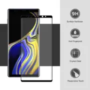 Samsung Galaxy S8 Note 8 Note 9 premium full screen tempered Glass 9H black