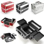 PROFESSIONAL MAKEUP JEWELRY STORAGE BOX ALUMINUM MAKEUP CASE