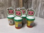 4 Cocomelon Kiddy Dough, Cocomelon Figure Stamp Stars Party Favors Free Shipping