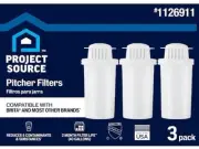 Project Source Replacement for Brita® & Others Water Pitchers Filters 3PK