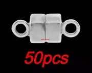 (50) 4.5mm TINY Sterling Silver MAGNETIC CLASP Chain Necklace 1/4" Extender USA