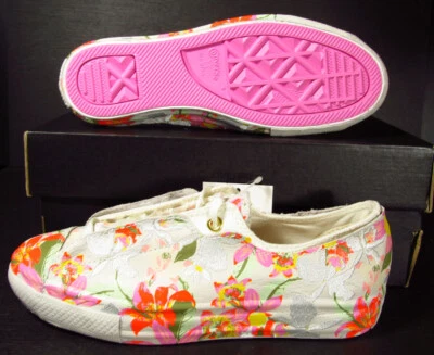 Converse x PatBo CTAS Shroud High Line Ox Floral Leather 554866C 6.5 Women RARE!
