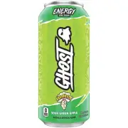 GHOST ENERGY Zero Sugars Energy Drink, Sour Green Apple, 16 fl oz Can